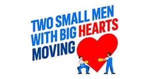 Two Small Men With Big Hearts Moving Logo