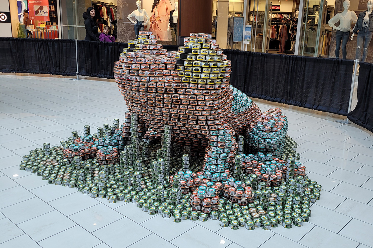 Canstruction Frog